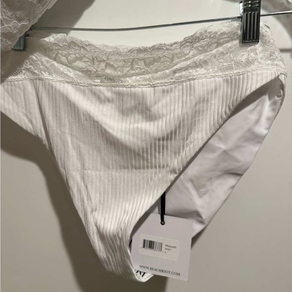 Beach Riot White Lace Trim Bikini - Picture 7 of 11